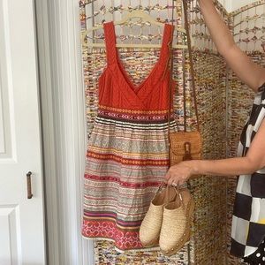 Free People knit + cotton stripe dress